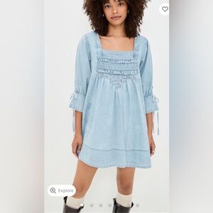 Free People Sonora Denim Mini Dress